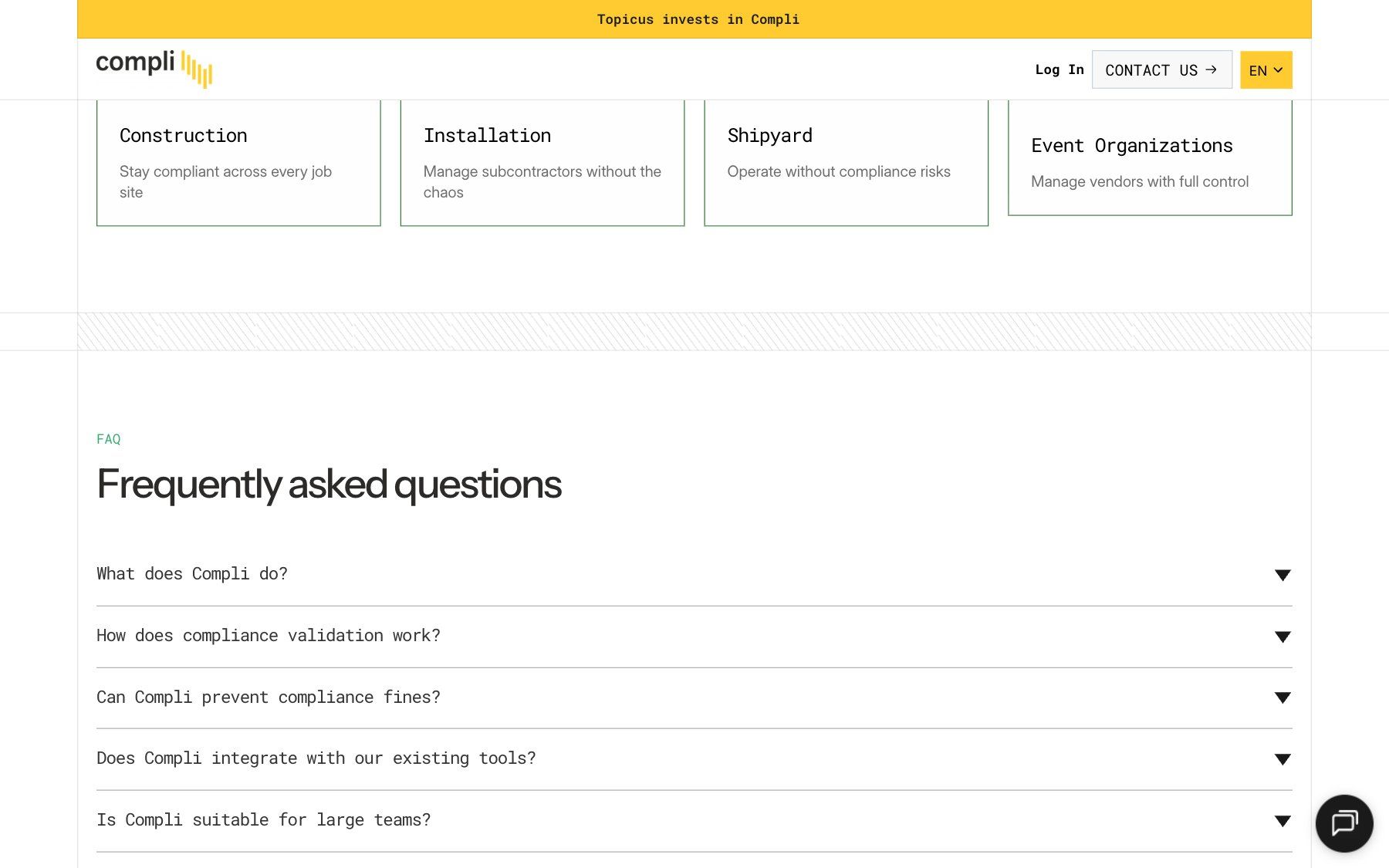 Compli website, section 6