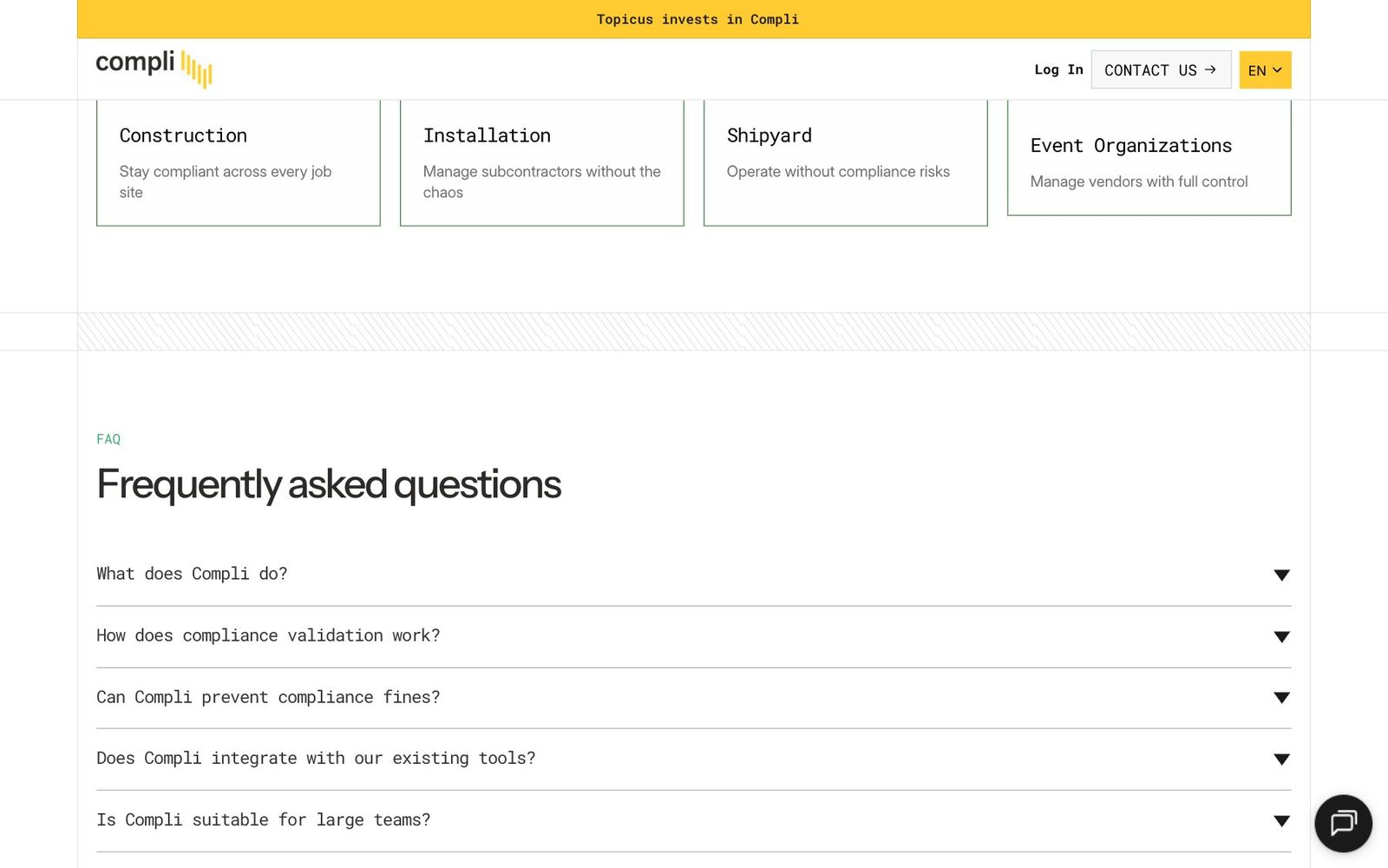 Compli website, section 6