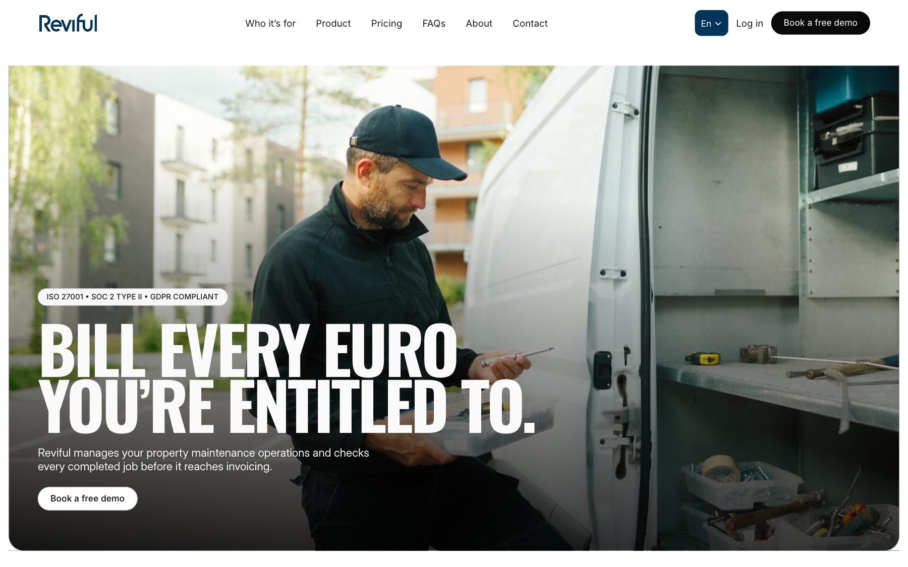Reviful website, section 1