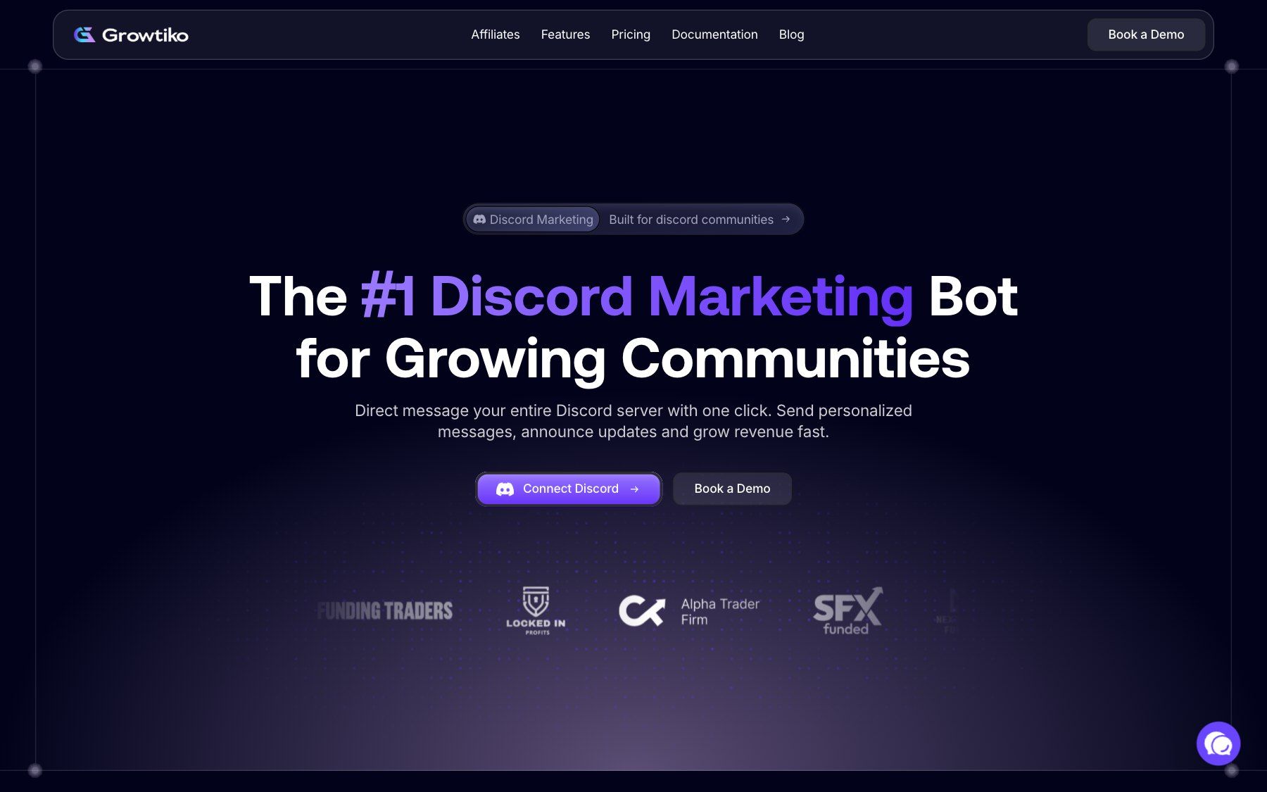 Growtiko website, section 1