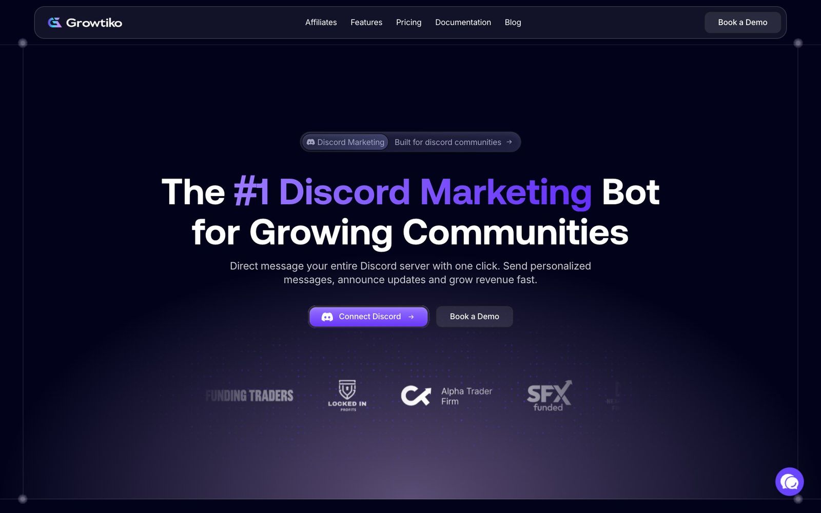 Growtiko website, section 1