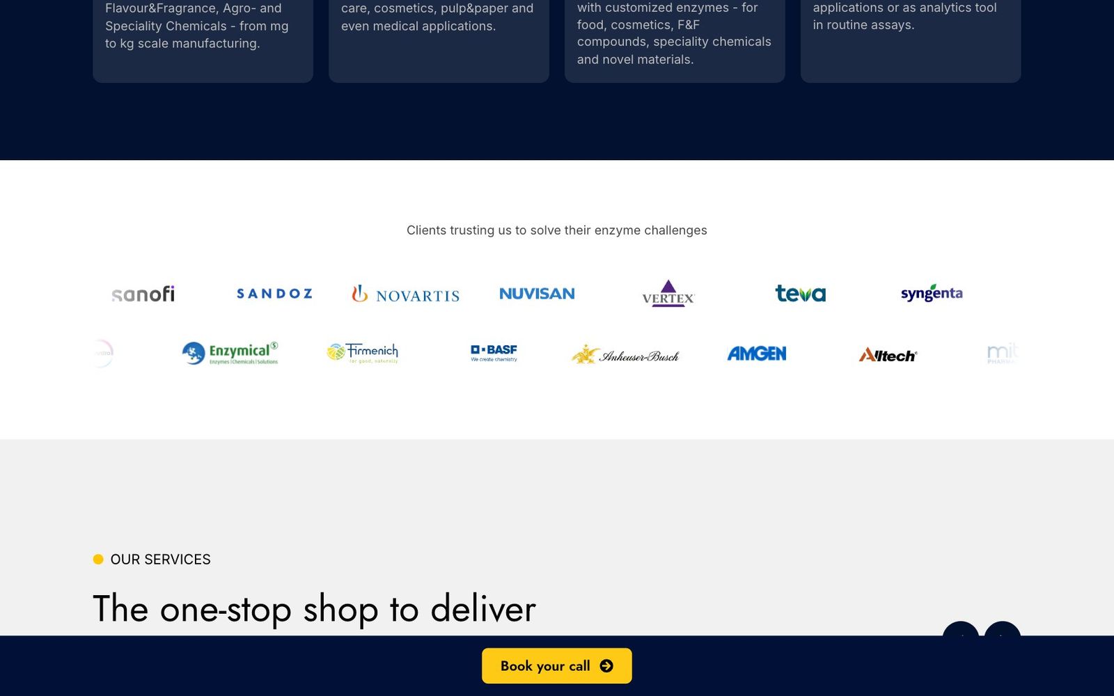 Aminoverse website, section 2