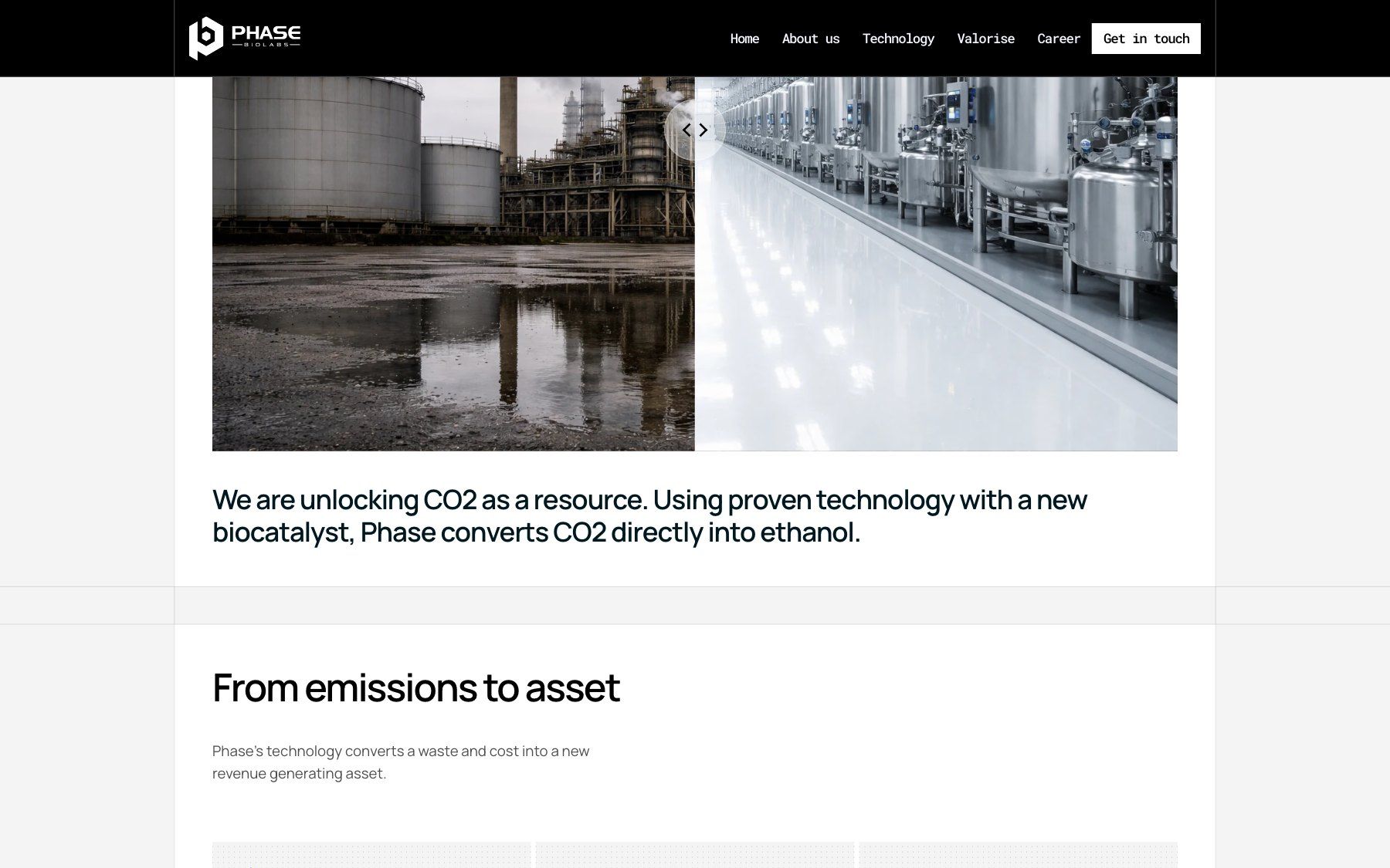 Phase Biolabs website, section 3