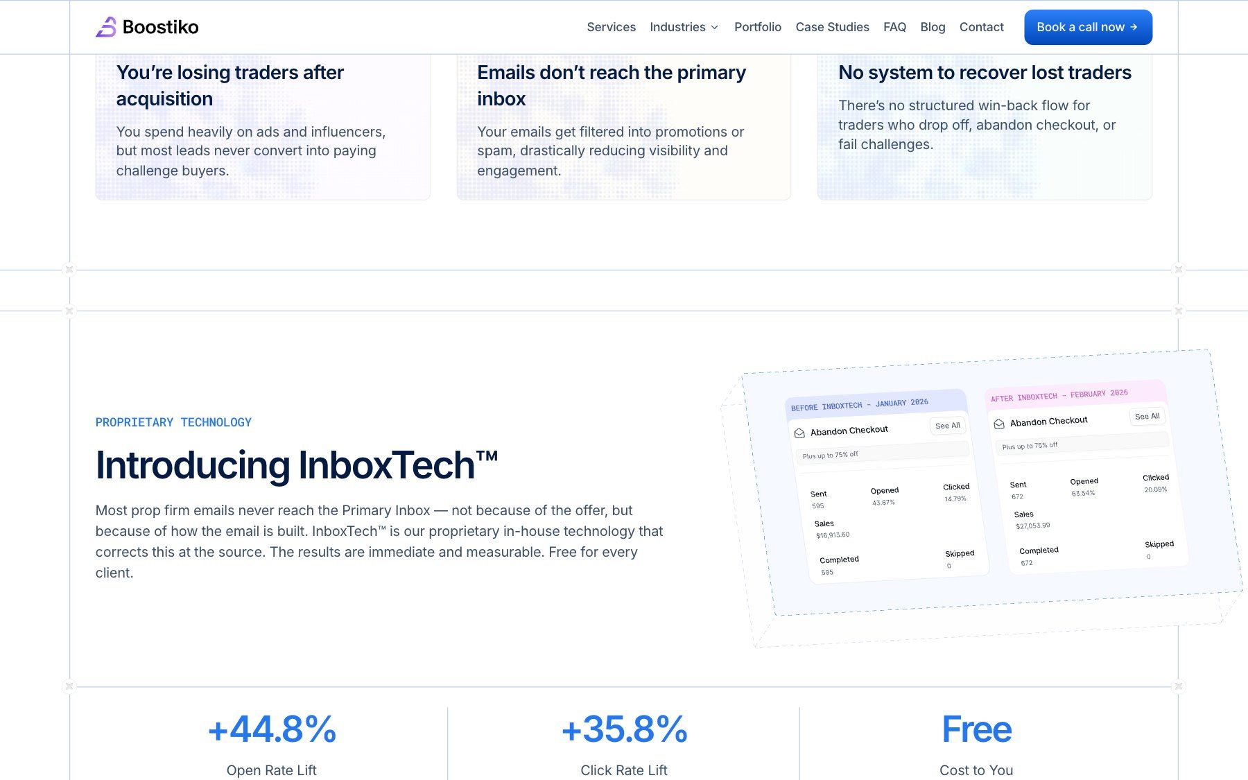 Boostiko website, section 2