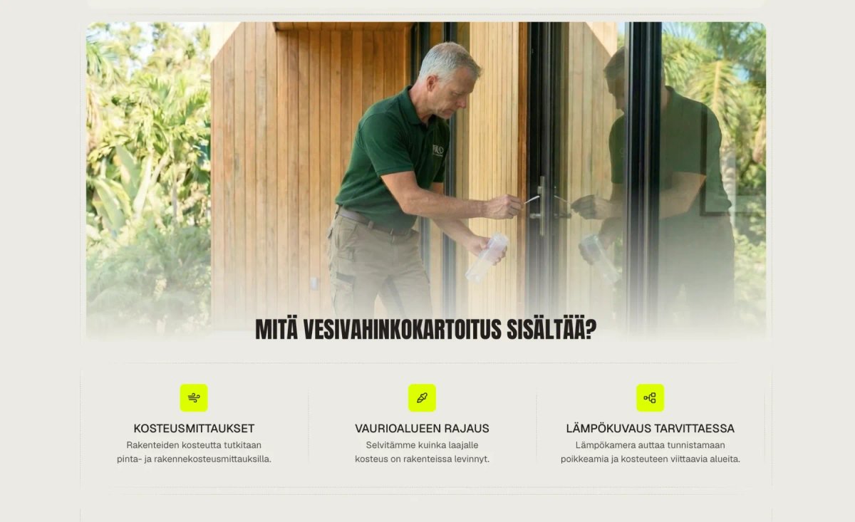 A service page that answers the question first