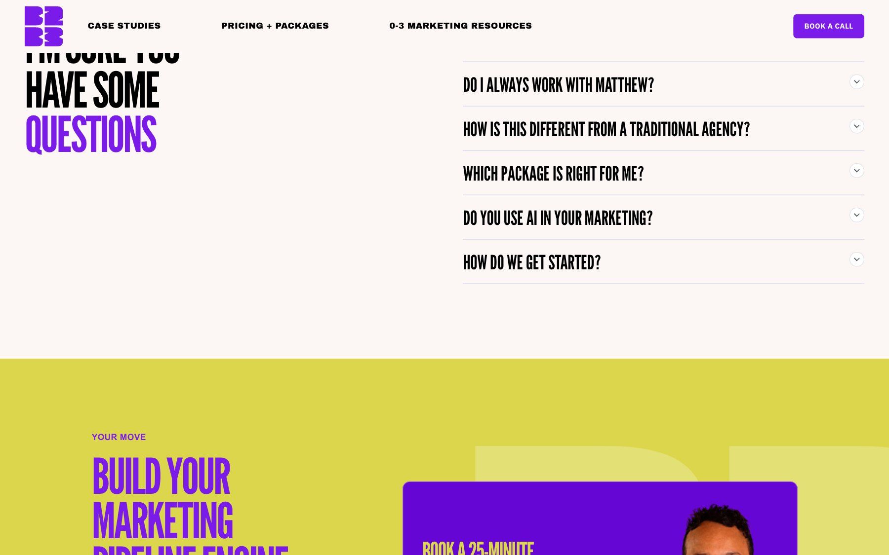 B2B3 website, section 6