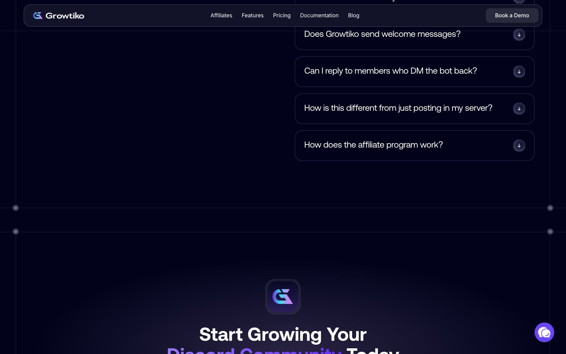 Growtiko website, section 6