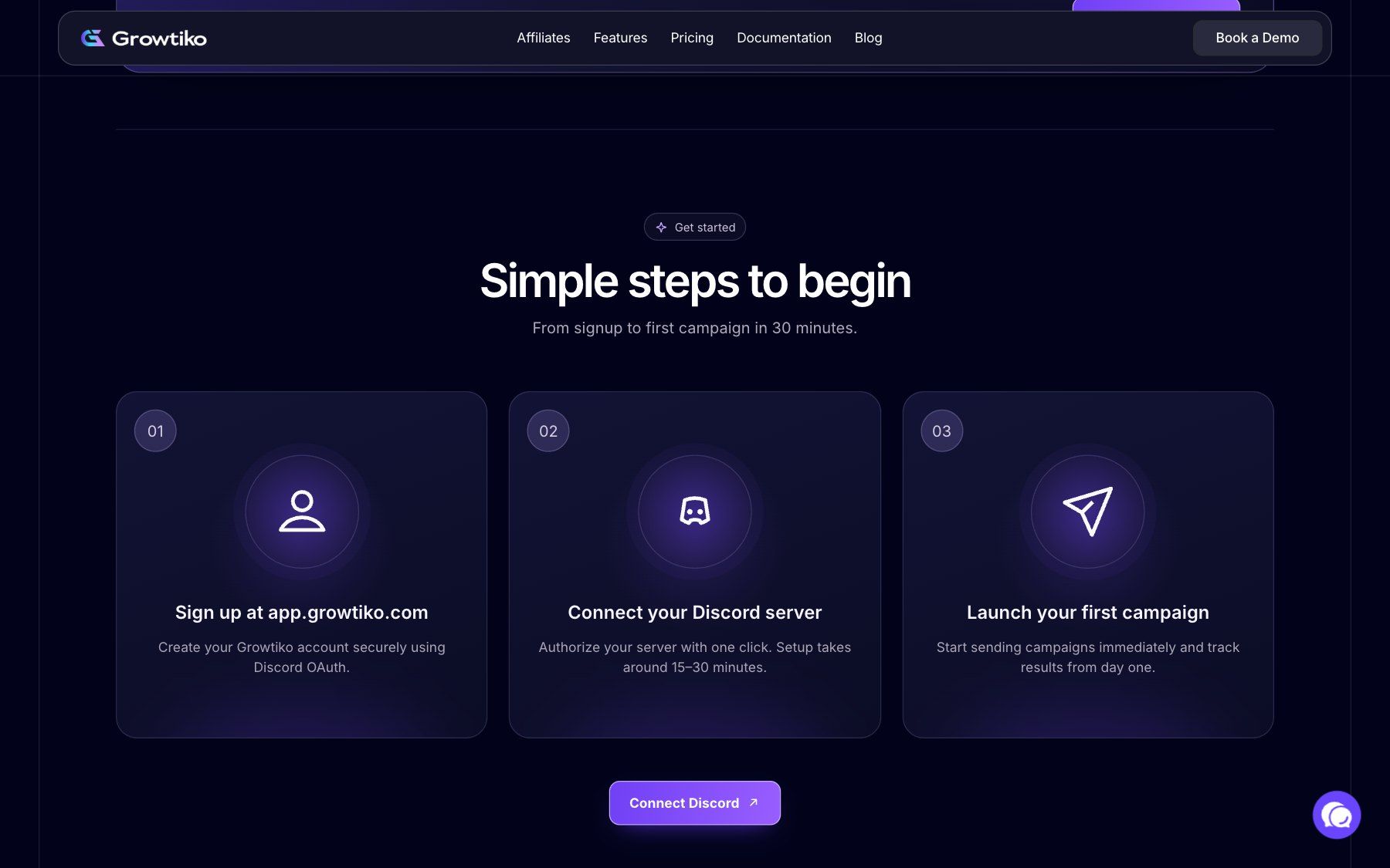 Growtiko website, section 5
