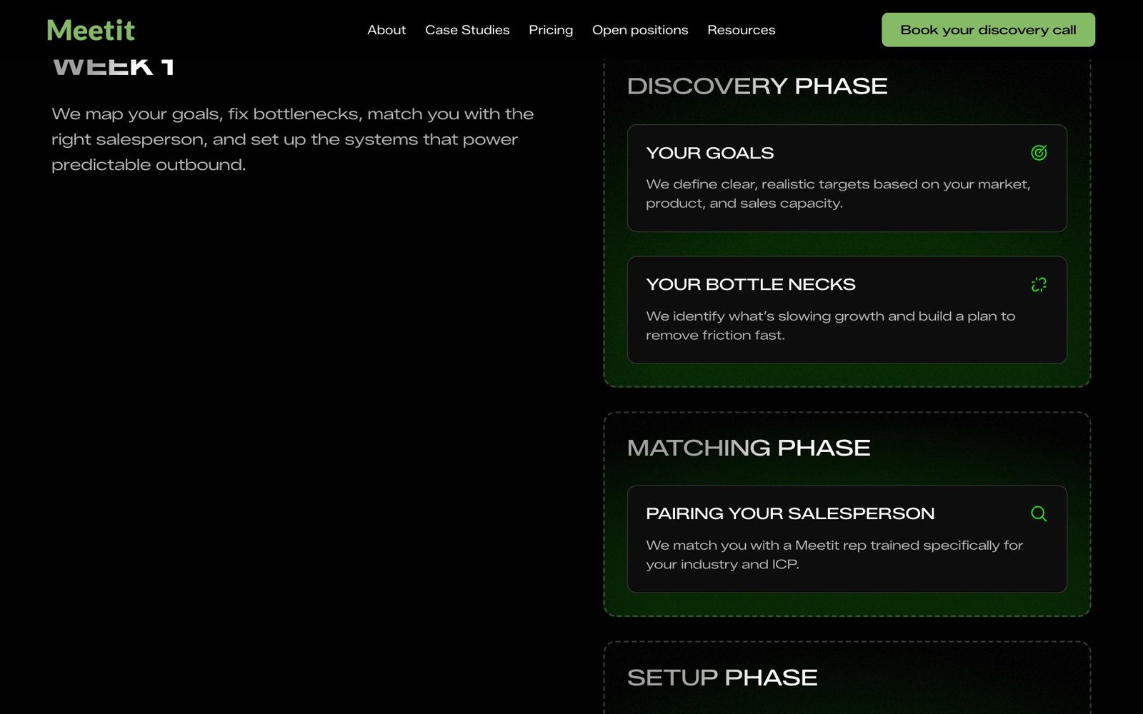 Meetit website, section 4