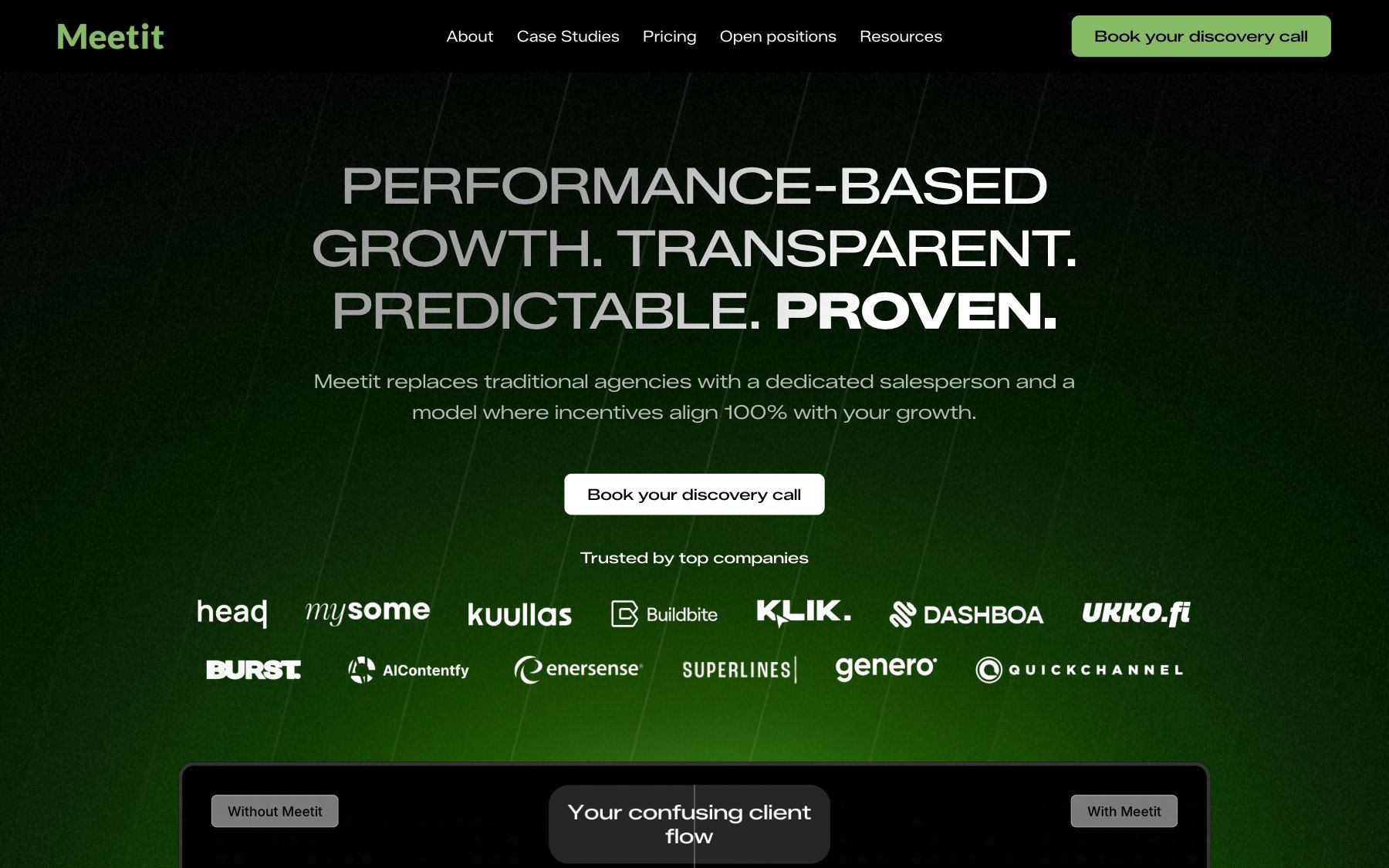 Meetit website, section 1