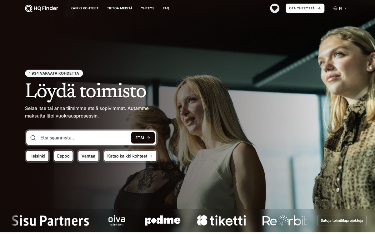 HQ Finder website