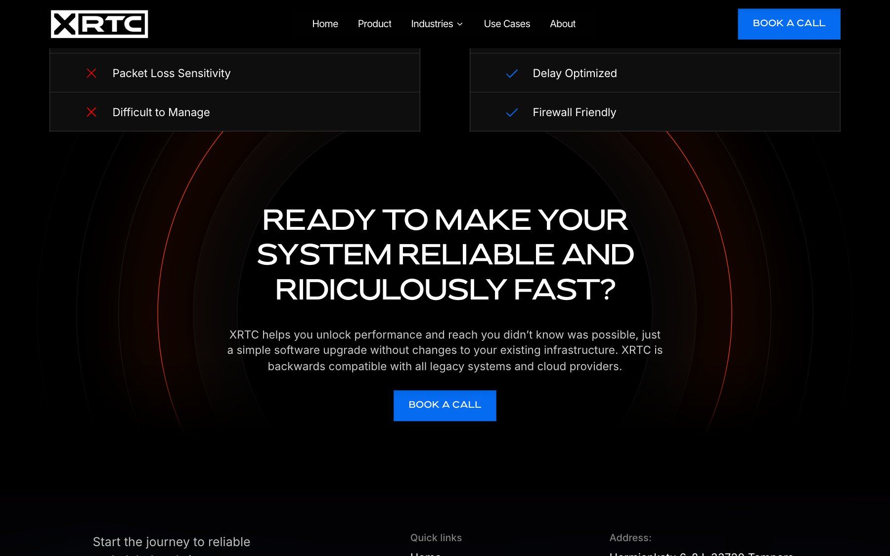 XRTC website, section 6