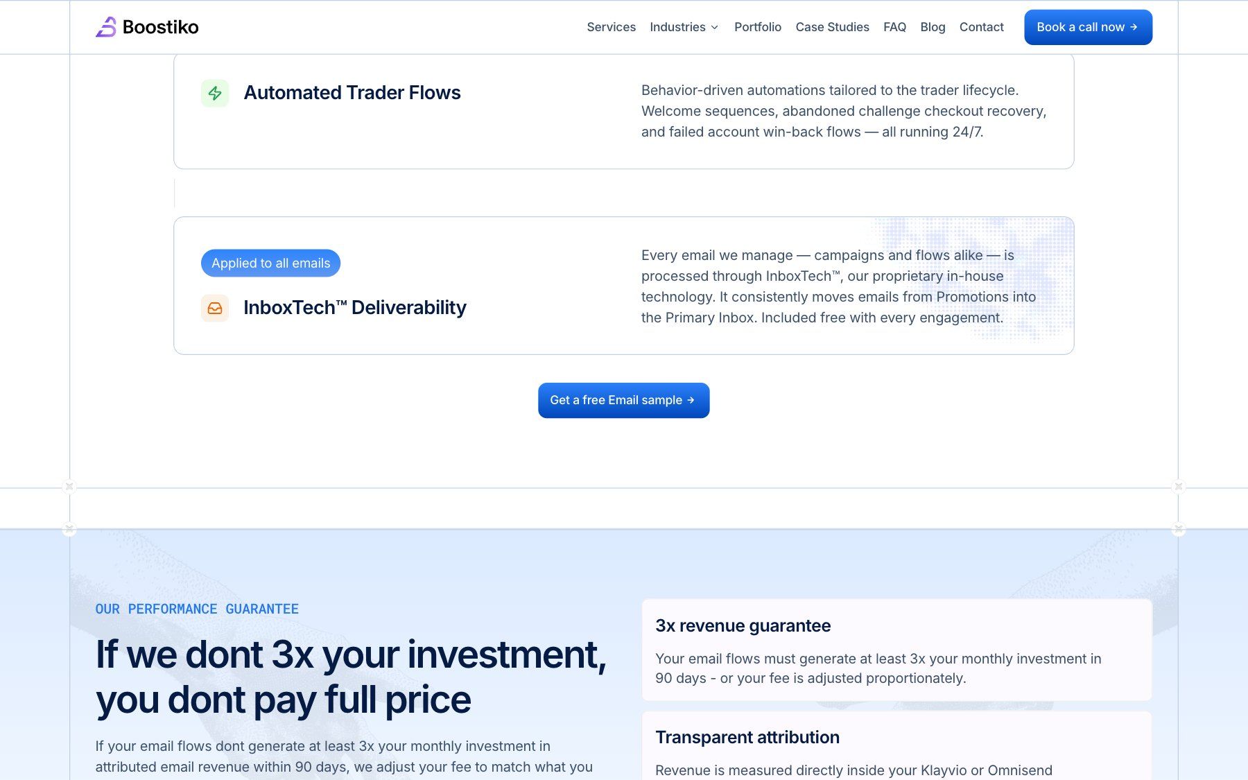 Boostiko website, section 4