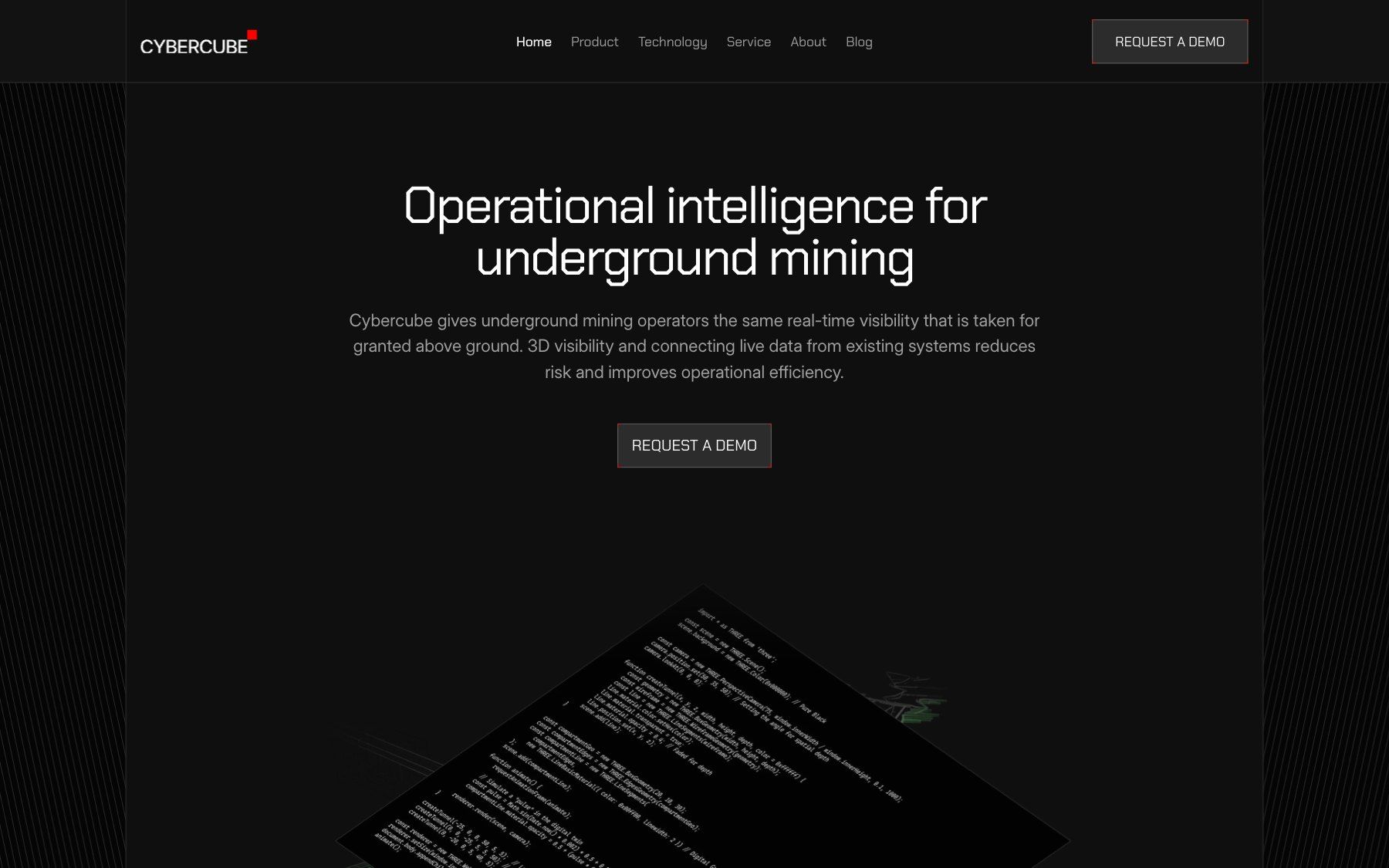 Cybercube website, section 1