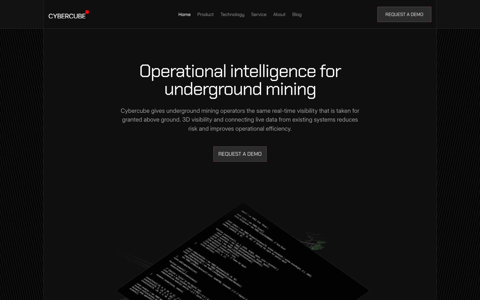 Cybercube website, section 1
