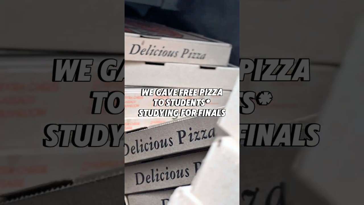 We Gave Free Pizza to College Students!