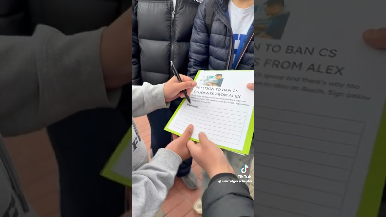 Rutgers Students Sign Dumb Petitions!