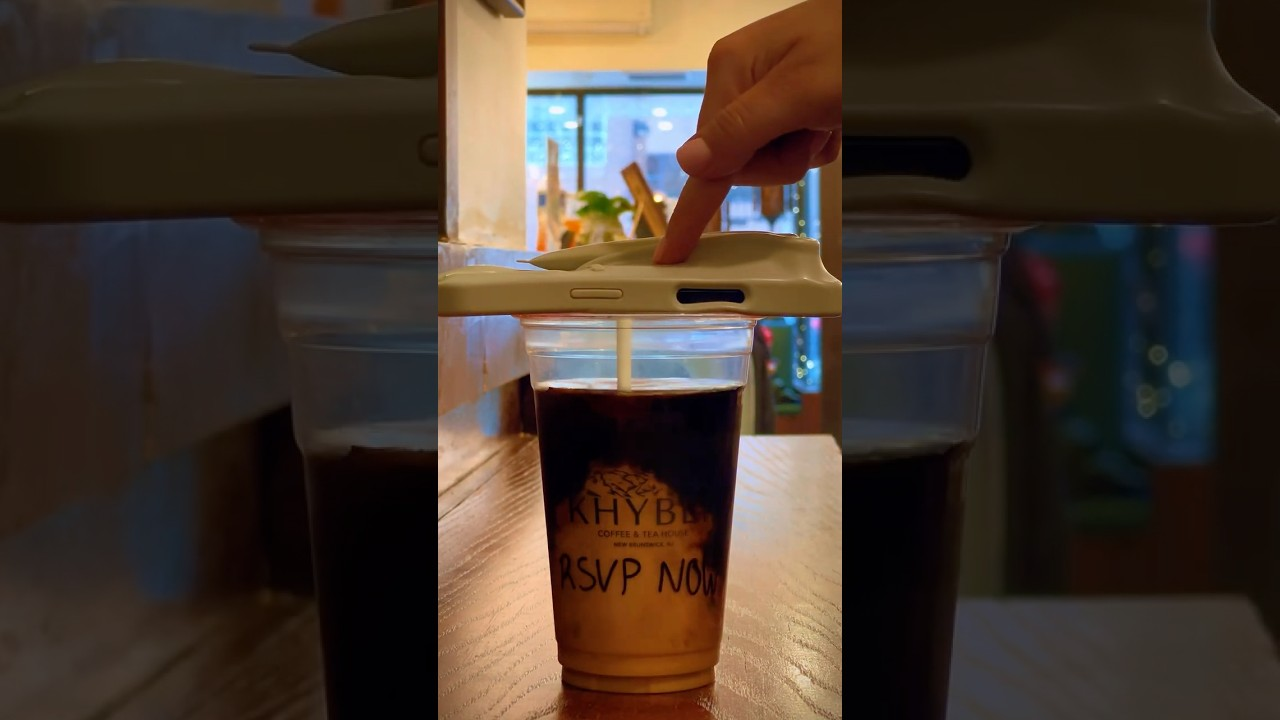 Pouring Phone Into Cup of Coffee Trick!