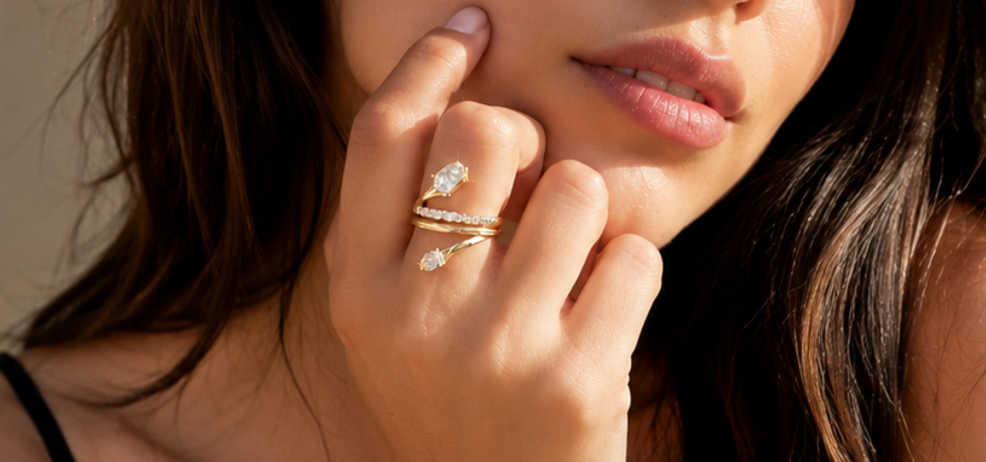 Lotus & Iris Stackable Rings Set