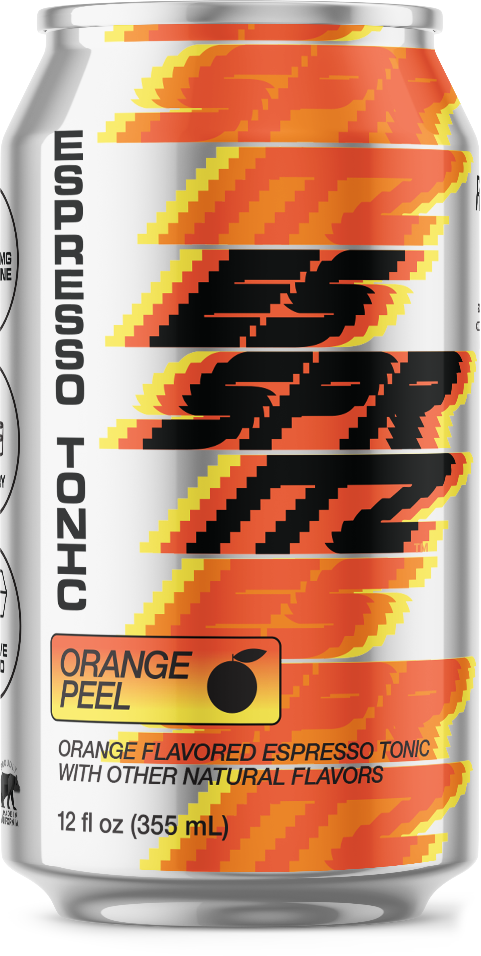 Esspritz orange peel espresso tonic can