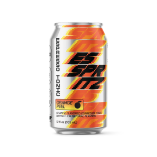 Esspritz orange peel espresso tonic can