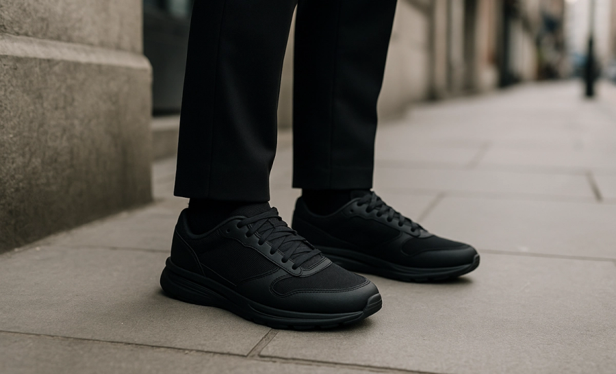 Smart Black Trainers
