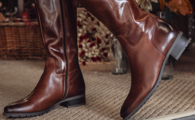 Cinzia Leather Riding Boots