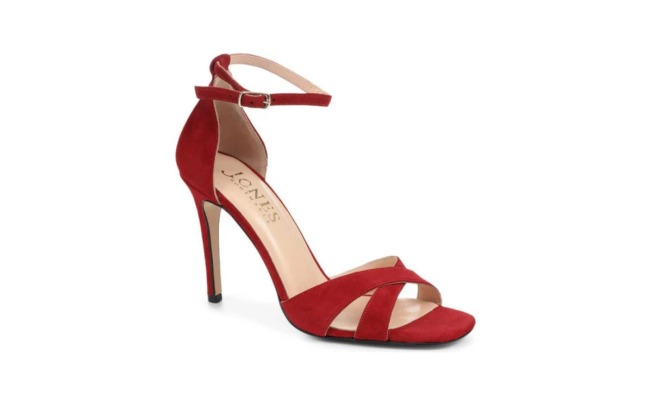 Aleena Red Leather Sandals by Jones Bootmaker £89