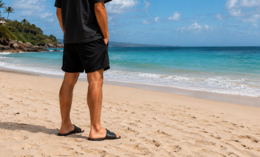 Slides on the beach