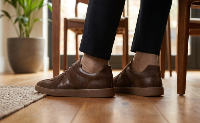 Trainers to a fancy restaurant