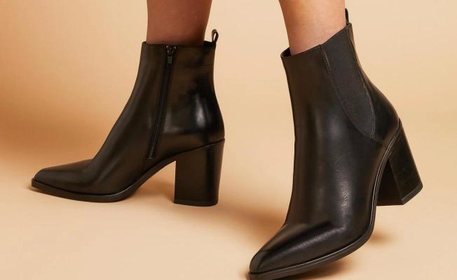 Black Zip Up Ankle Boots
