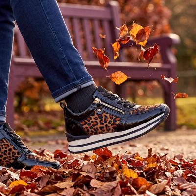 leopard women trainers