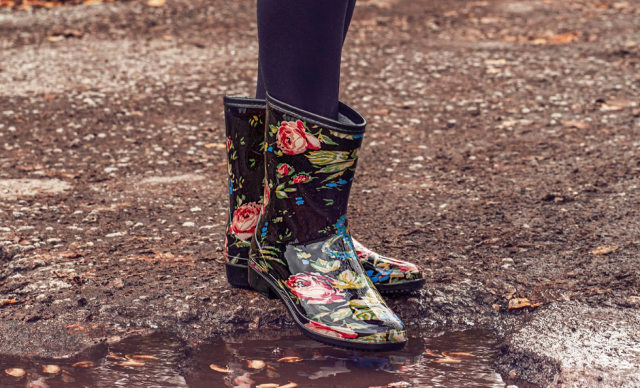 Floral Ankle Wellies