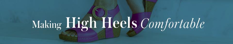 Making High Heels Comfortable, Pink Heeled Sandals
