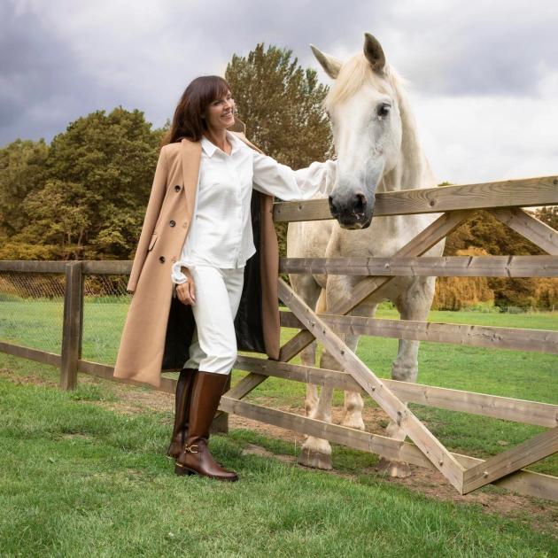 Sleek Leather Riding Boots