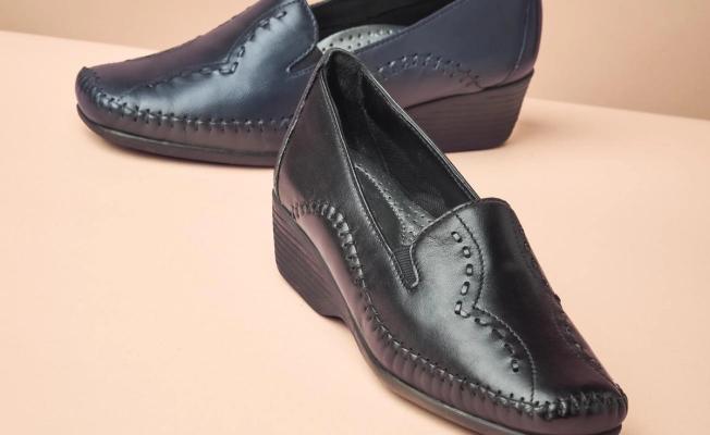 Wedged Leather Shoes