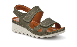 Leather Dual Touch-Fasten Sandals