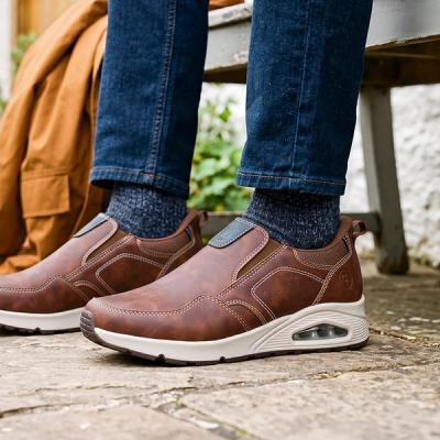 brown mens slip on shoes
