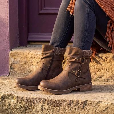 floral women ankle boots