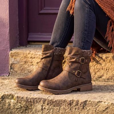 floral women ankle boots
