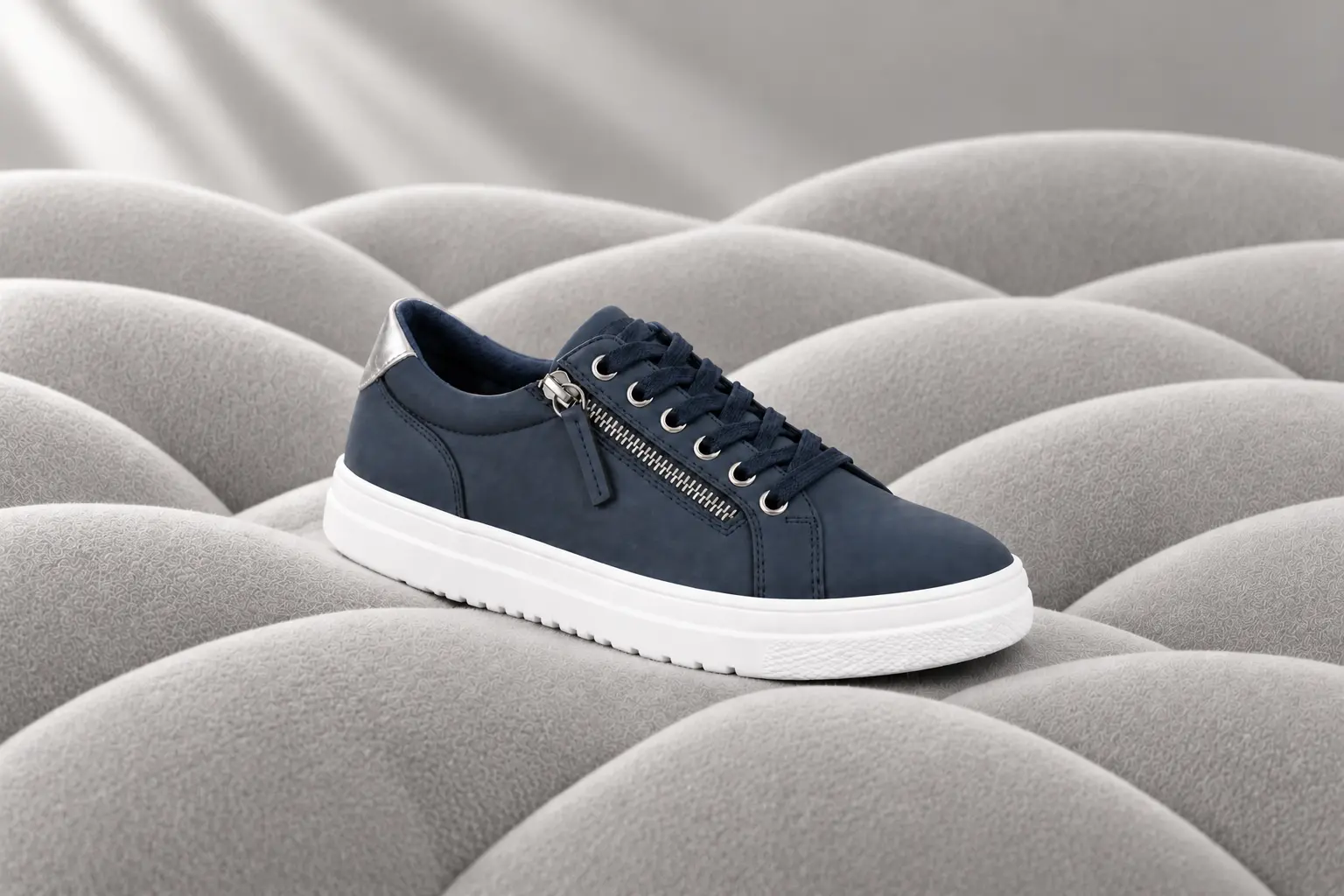 comfortable wide fit navy shoes
