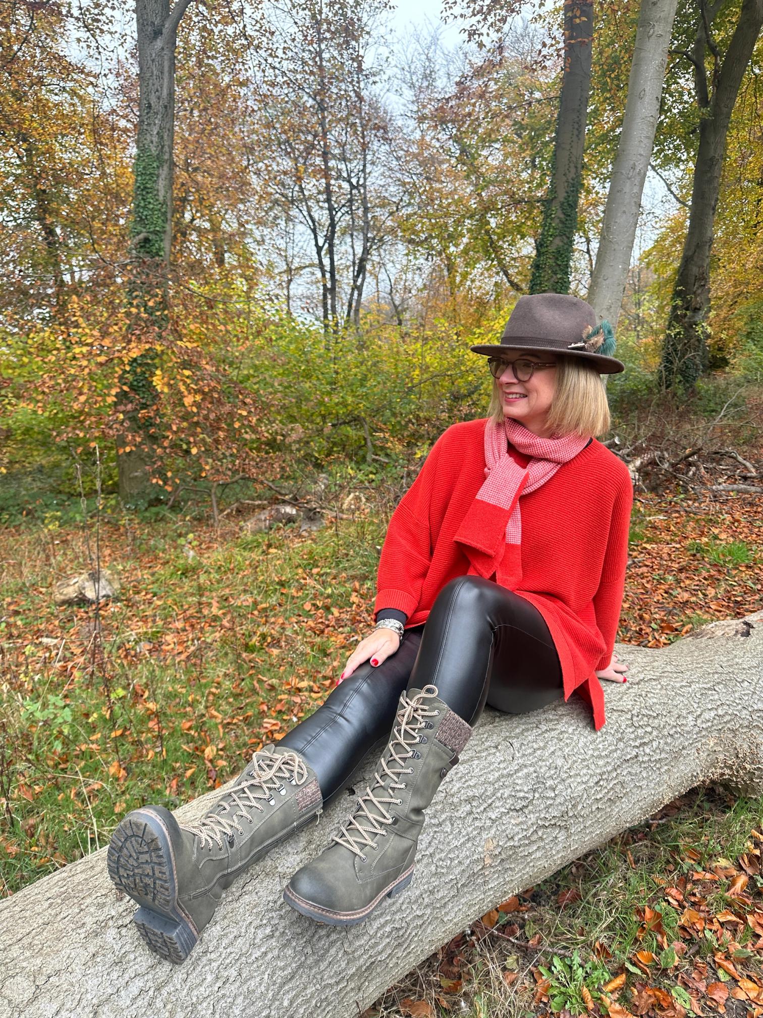 khaki long boots