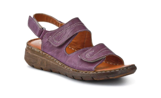 Leather Multi-Touch-Fasten Sandals