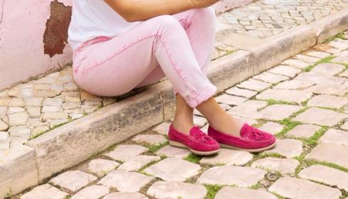 Pink Loafers