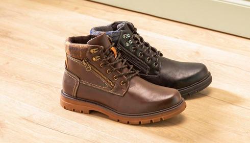 Wide Fit Lace-Up Ankle Boots