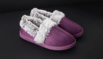 Faux Fur Lined Full Slippers 