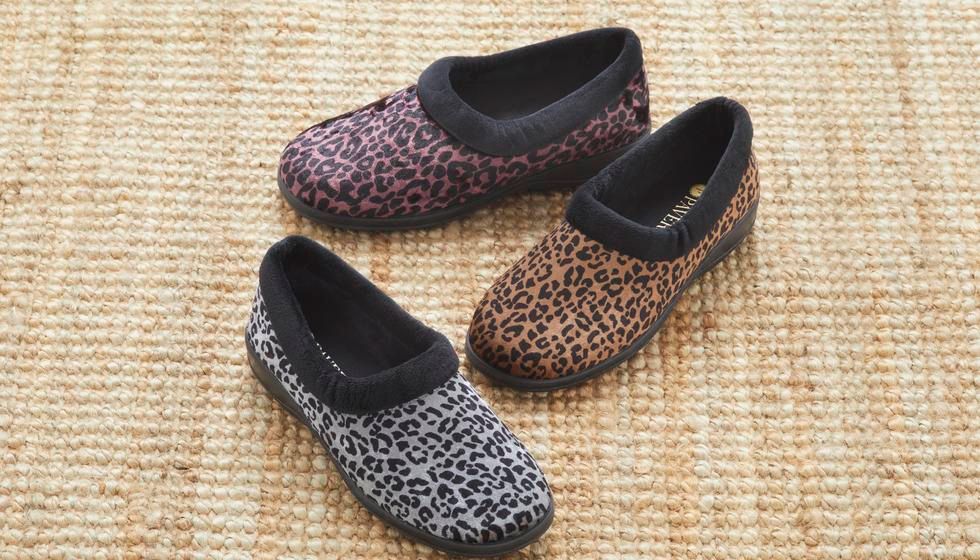 Leopard Faux Fur Slipper Boots
