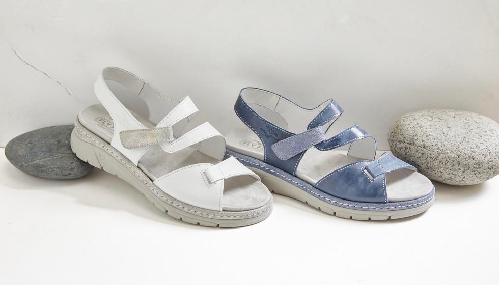 Leather Touch-fasten Sandals