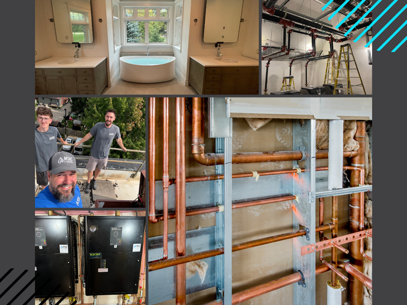 Custom luxury washroom plumbing installation in Kitchener Waterloo