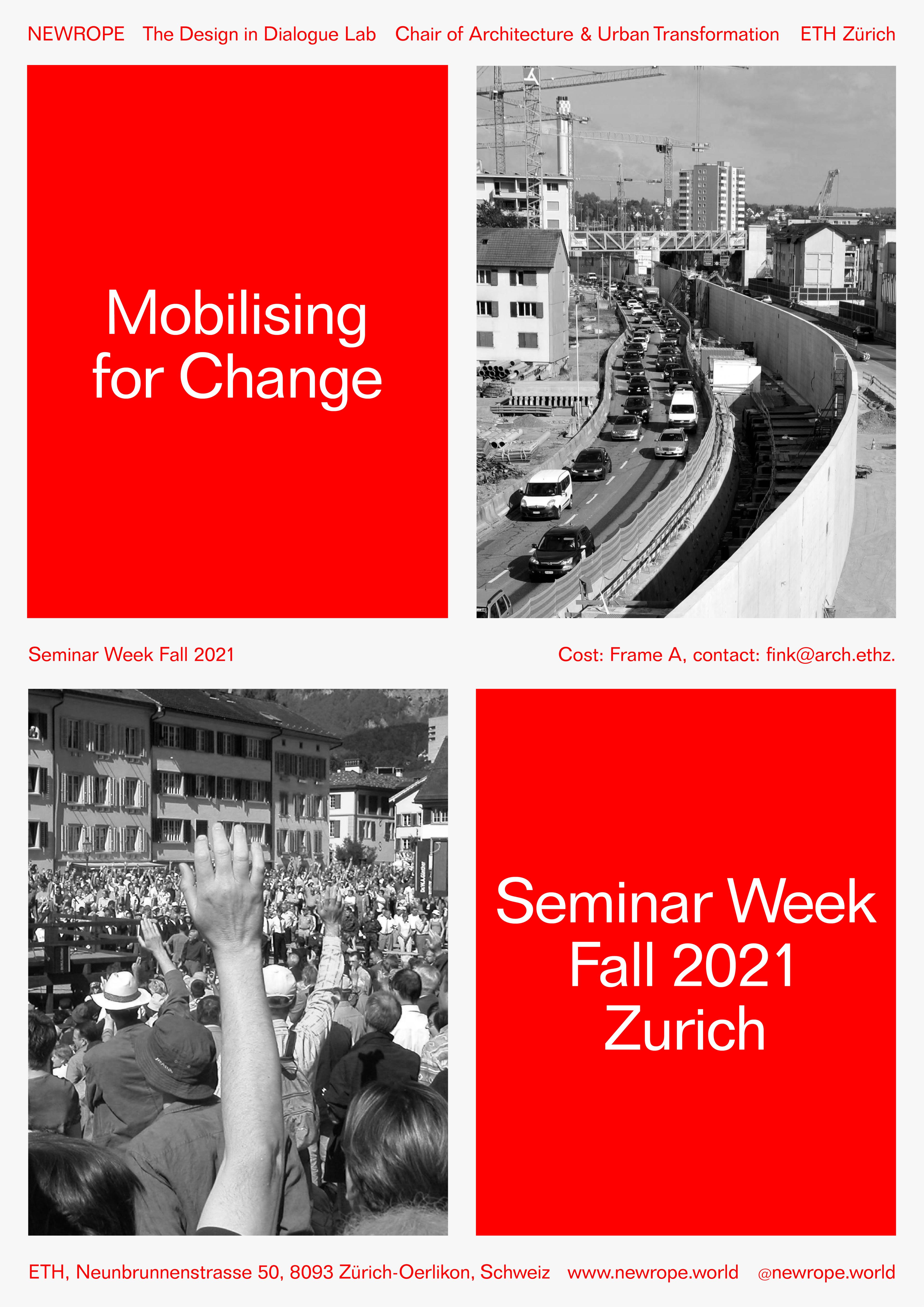Announcement: Seminar Week HS21 - Mobilising for Change